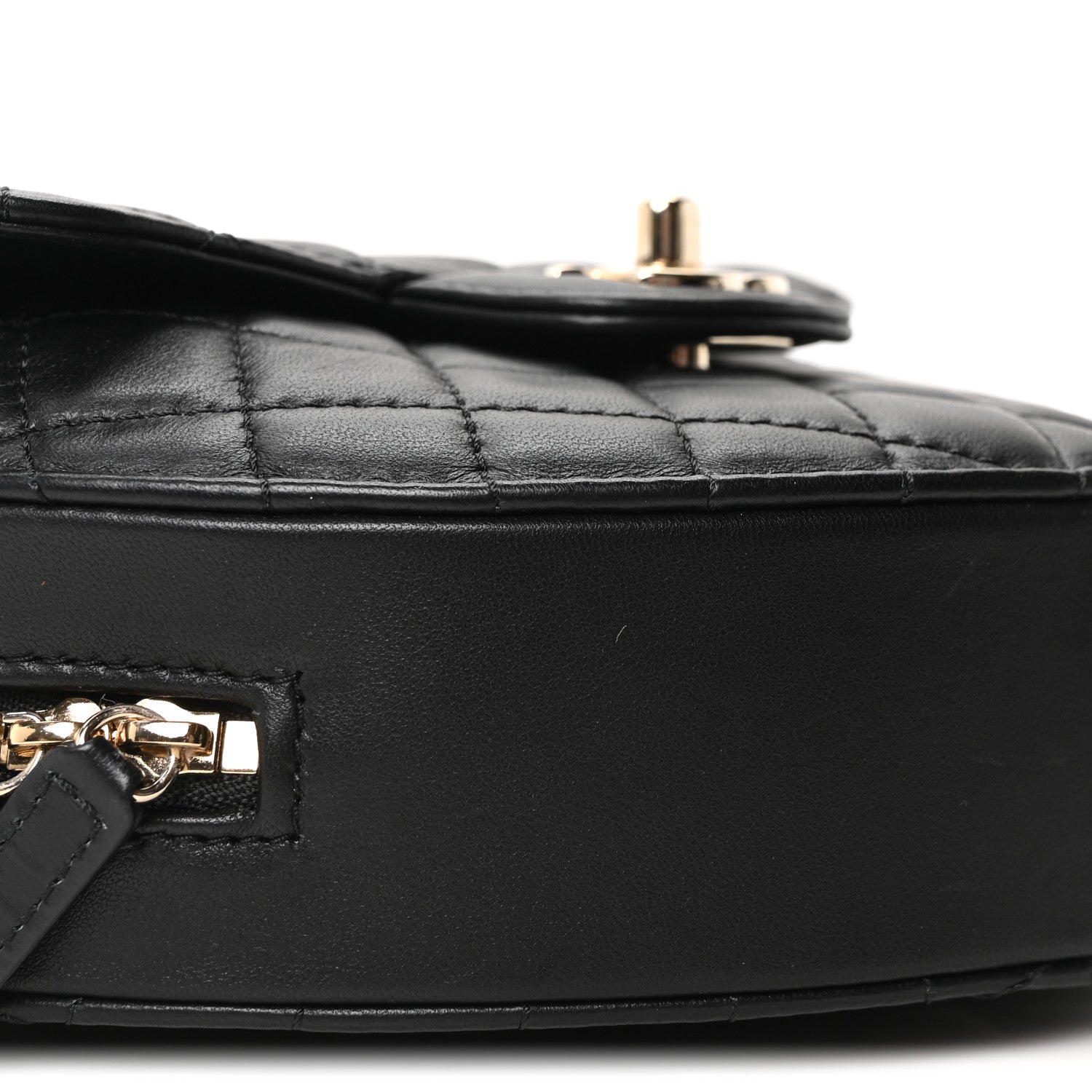Chanel Lambskin Quilted Large CC In Love Heart Bag Black 8 of 9