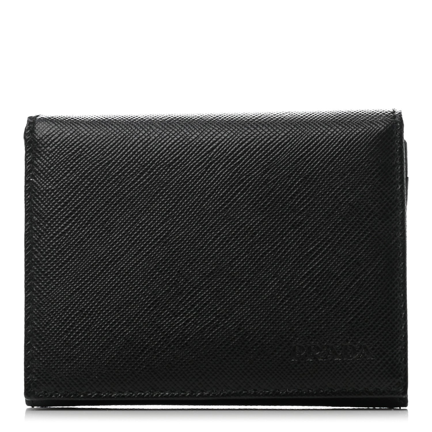 Prada Saffiano Card Holder Black 1 of 8