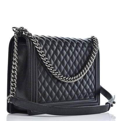 Chanel Caviar Quilted Large Boy Flap Black 3 of 8