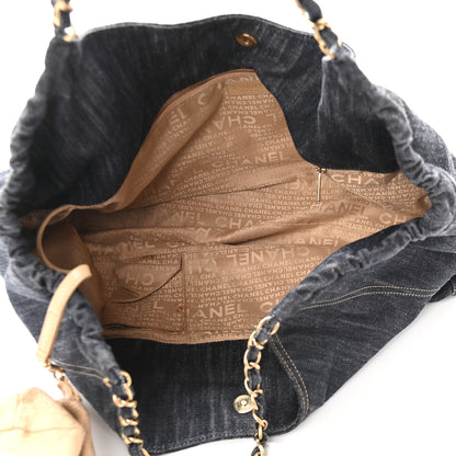 Chanel Denim XL Coco Cabas Tote Blue 6 of 11