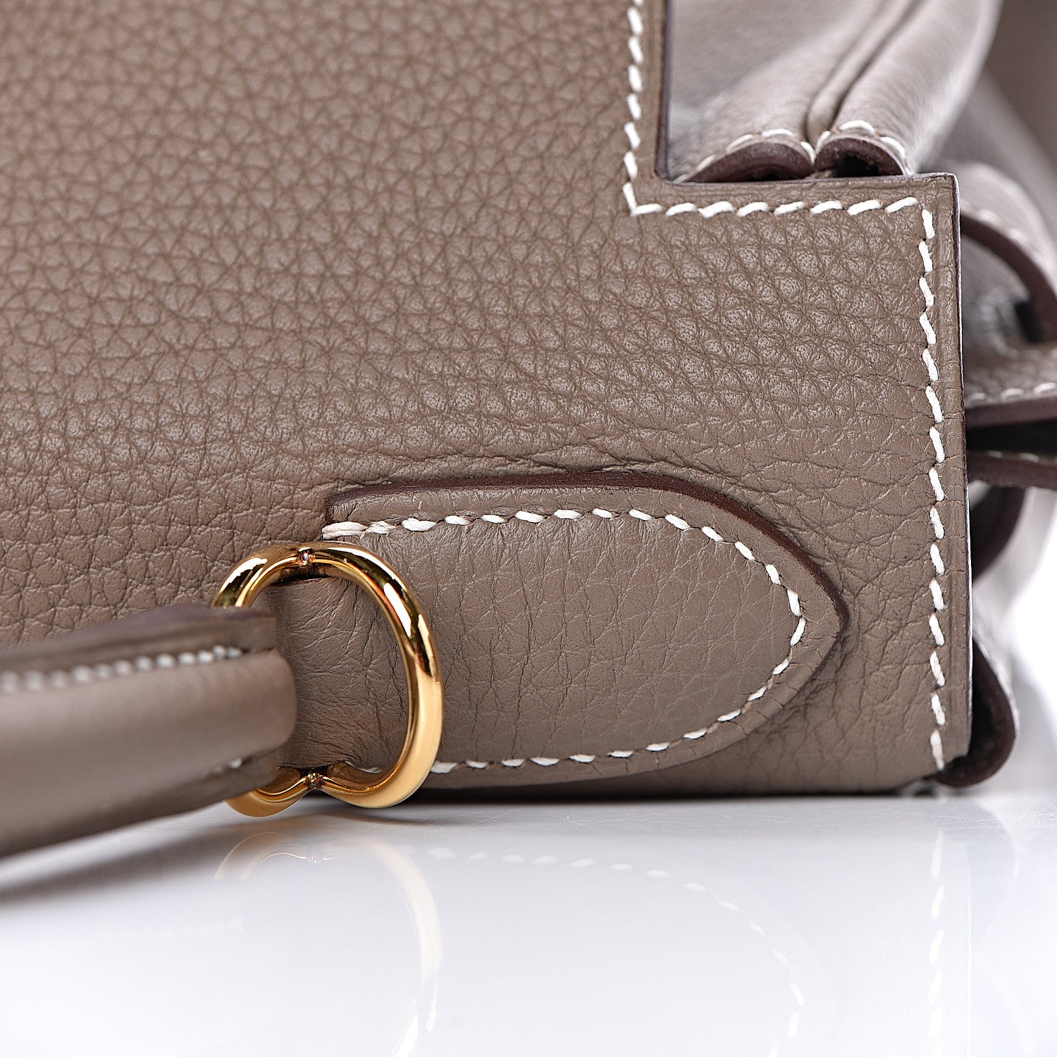 Hermes Togo Kelly Retourne 28 Etoupe 28 of 38