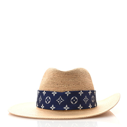 Louis Vuitton Raffia Panama Fedora M Natural 3 of 10
