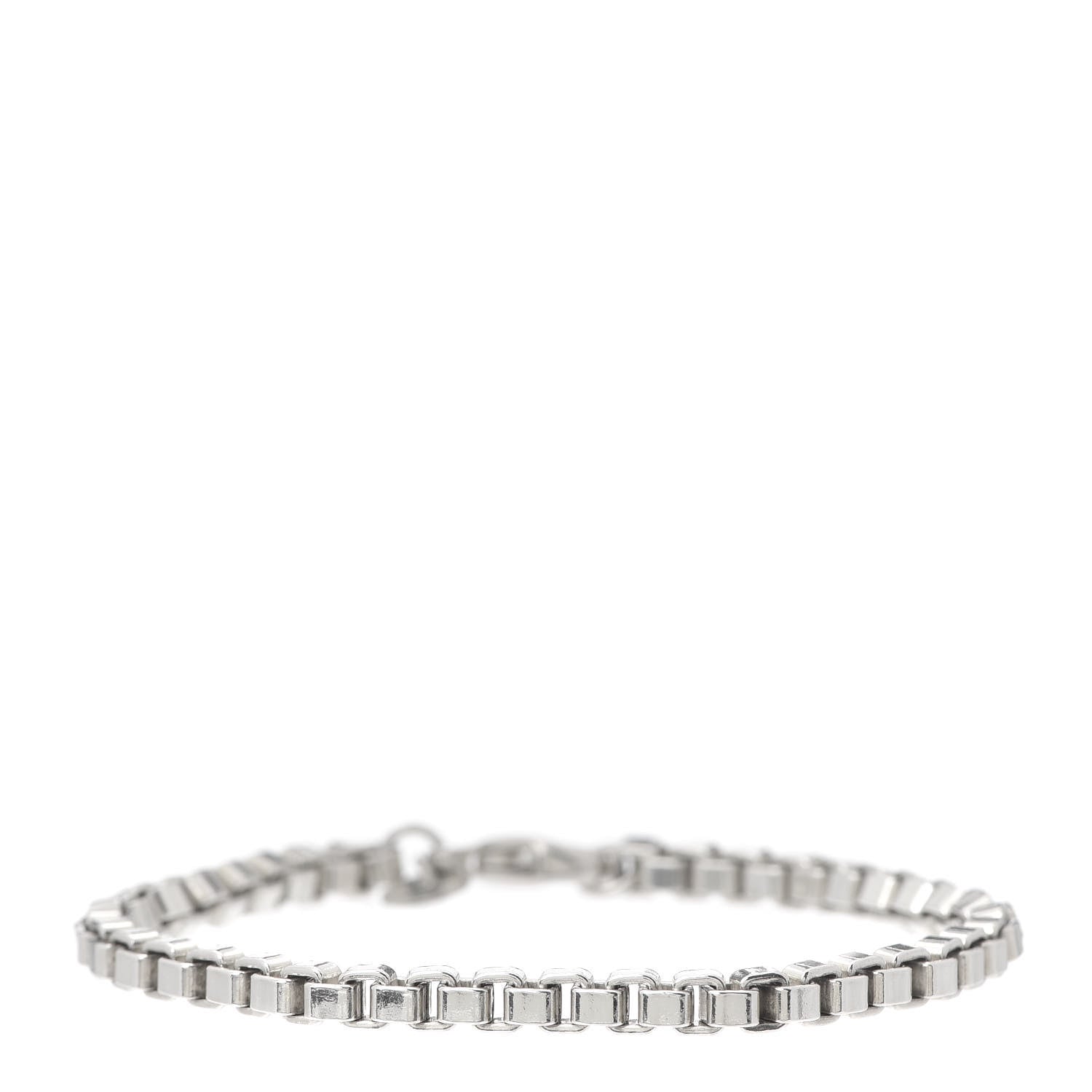 Tiffany Sterling Silver 4mm Venetian Link Bracelet 1 of 7