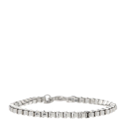 Tiffany Sterling Silver 4mm Venetian Link Bracelet 1 of 7