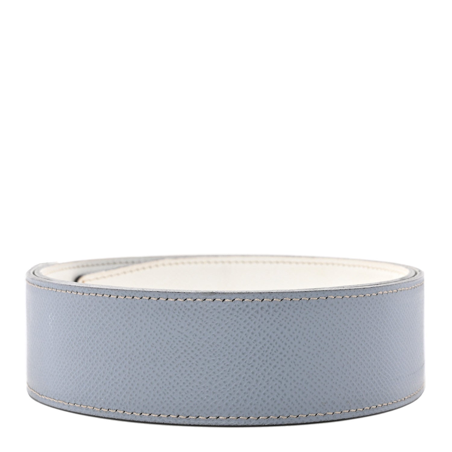 Hermes Epsom 42mm Belt Strap Bleu Lin White 2 of 6