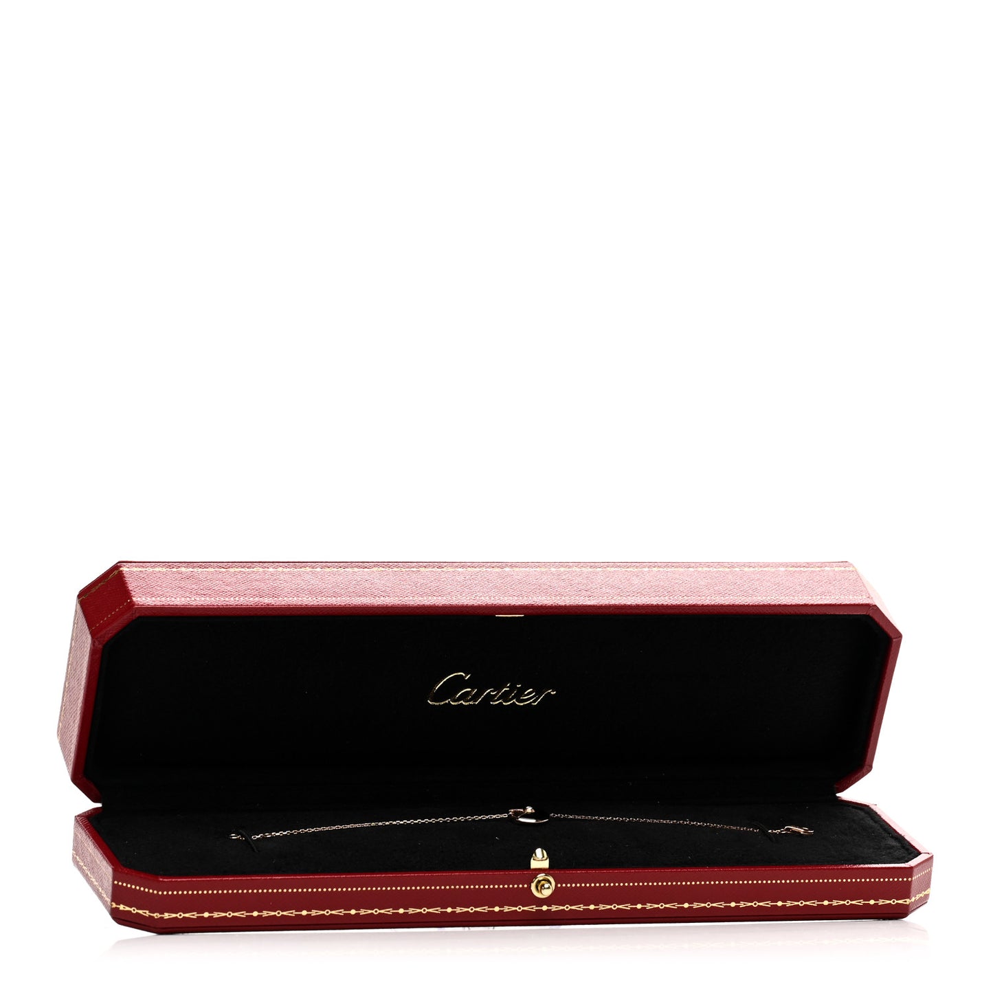 18K Pink Gold Diamond Black Onyx Amulette de Cartier Bracelet