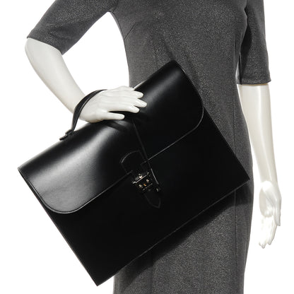 Hermes Box Sac a Depeche 41 Serviette Briefcase Noir 2 of 8