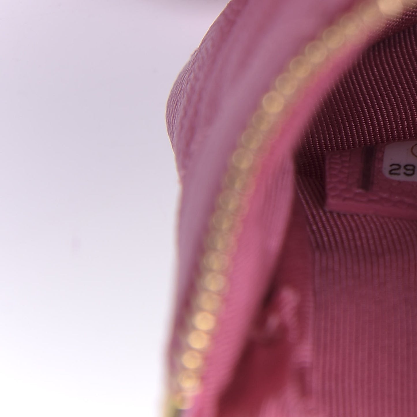 Caviar Quilted Coin Purse Case Pink