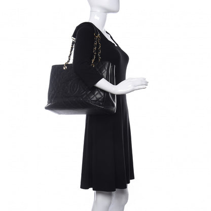 Chanel Caviar Quilted Grand Shopping Tote GST Black 3 of 13