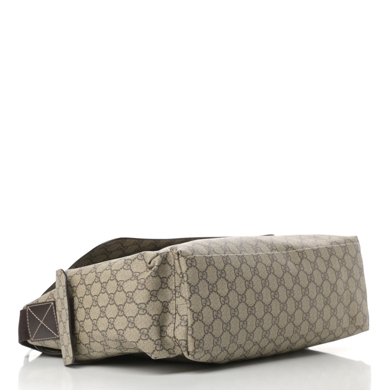 Gucci GG Plus Monogram Messenger Diaper Bag Dark Brown 5 of 12