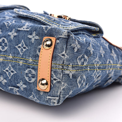 Louis Vuitton Monogram Denim Baggy PM Blue 9 of 12