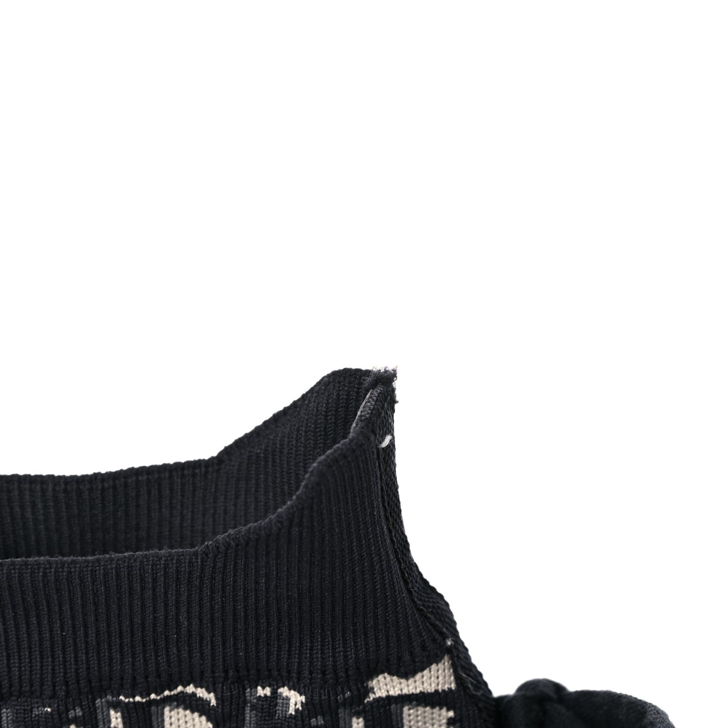 Technical Knit Calfskin Oblique Womens Walk'n Dior High Top Sneakers 38.5 Deep Blue