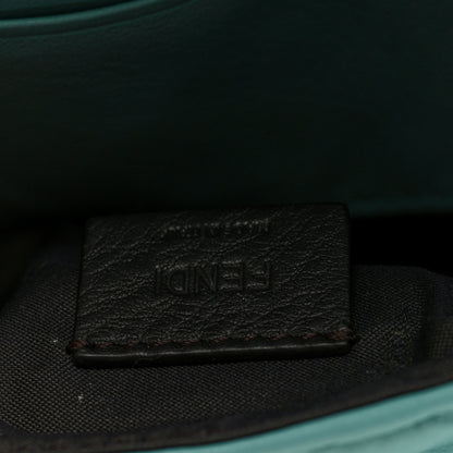 Fendi Nappa FF 1974 Embossed Mini Baguette Menta 6 of 9