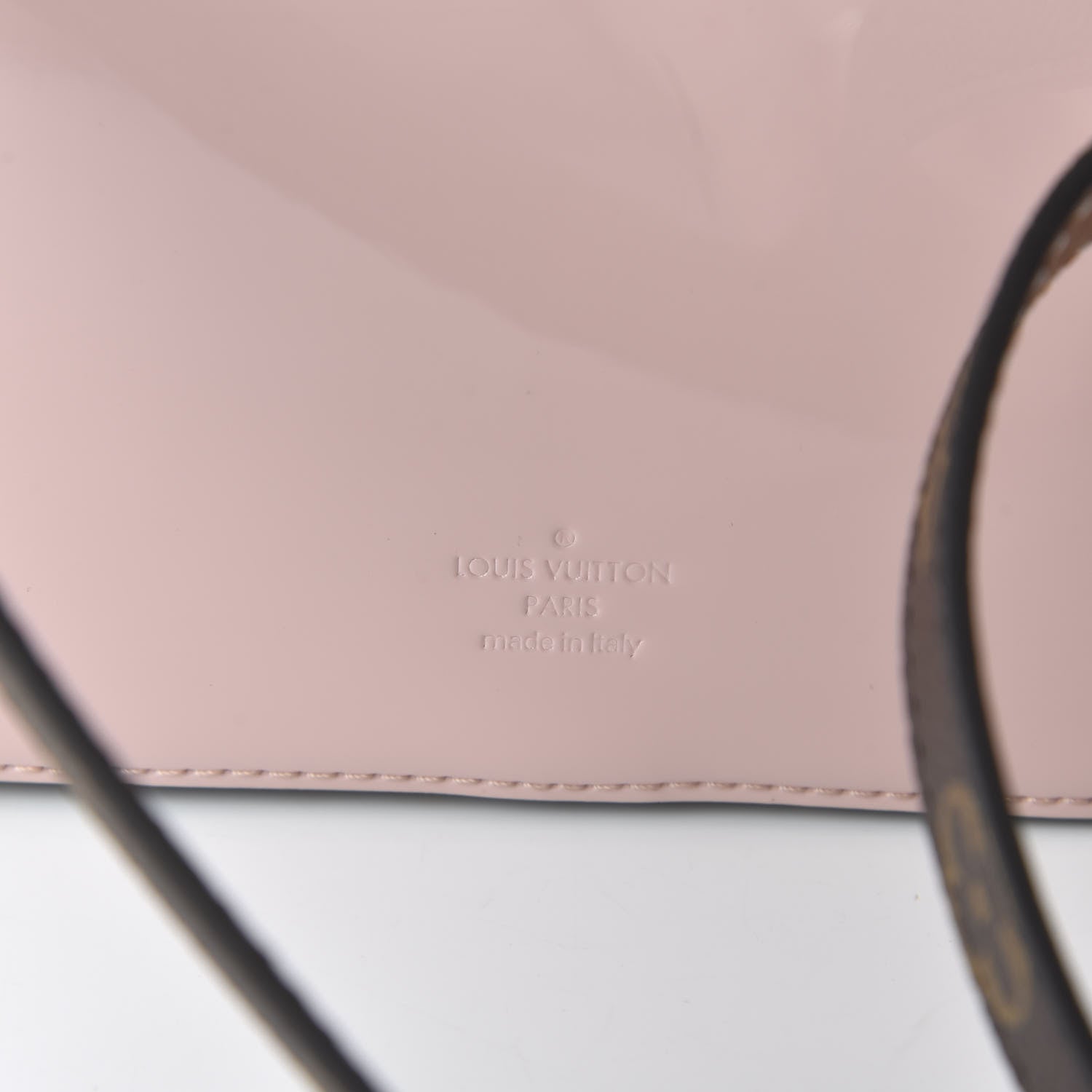 Louis Vuitton Patent Calfskin Monogram Cherrywood BB Rose Ballerine 8 of 9