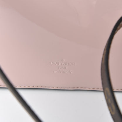 Louis Vuitton Patent Calfskin Monogram Cherrywood BB Rose Ballerine 8 of 9