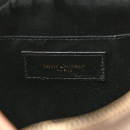 Saint Laurent Calfskin Matelasse Monogram Lou Camera Bag Dark Beige 7 of 11