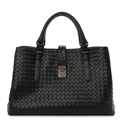 Bottega Veneta Nappa Intrecciato Medium Roma Tote Black 1 of 11