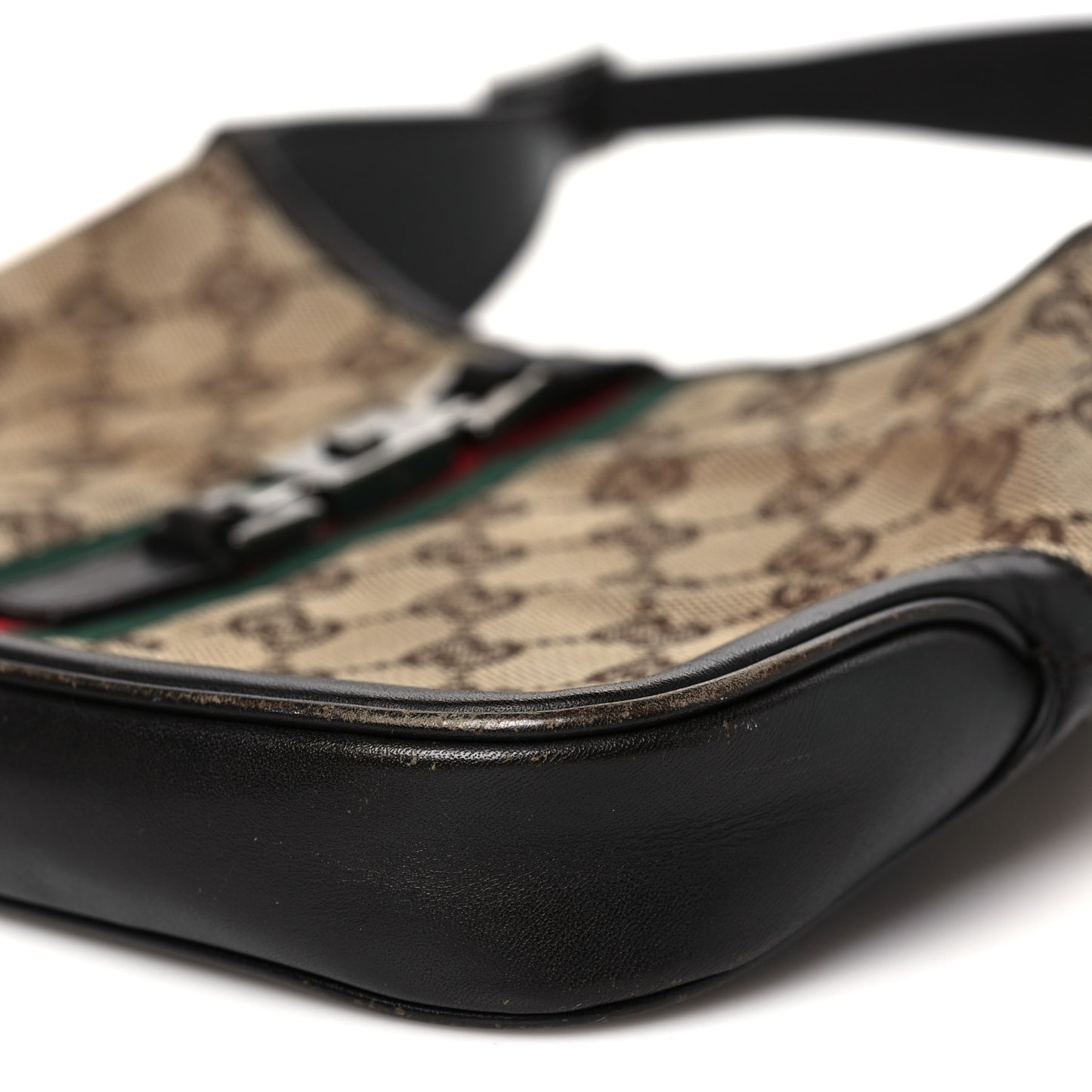 Monogram Web Small Jackie O Hobo Dark Brown