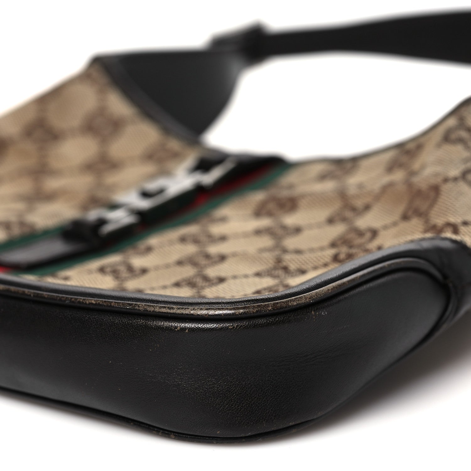 Gucci Monogram Web Small Jackie O Hobo Dark Brown 10 of 11