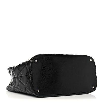 Chanel Caviar Quilted CC Timeless Soft Tote Black 4 of 13
