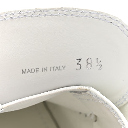 Prada Vernice Triangle 50mm Loafers 38.5 White 8 of 13