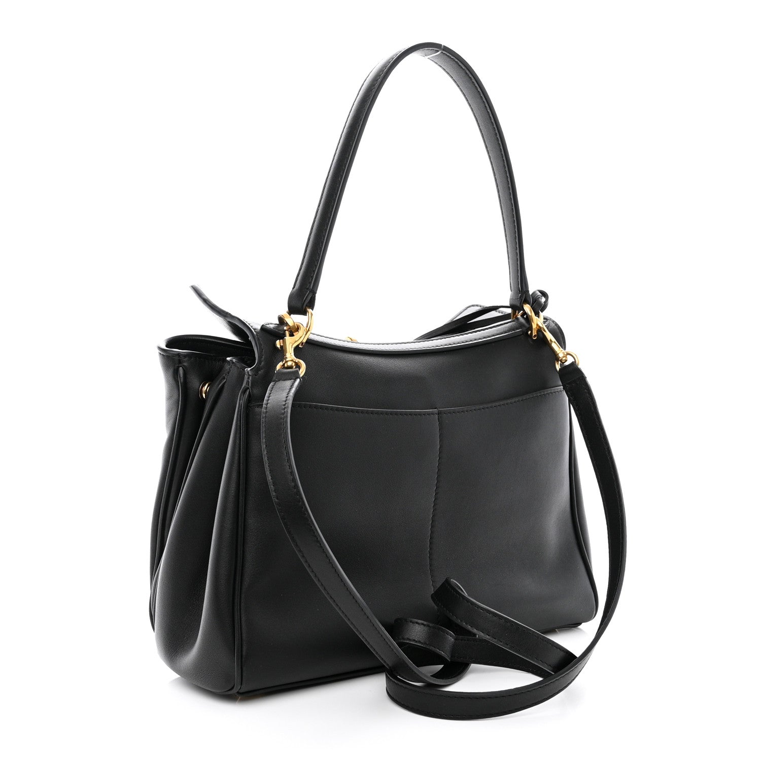 Balenciaga Natural Smooth Calfskin Small Rodeo Top Handle Handbag Black 3 of 11