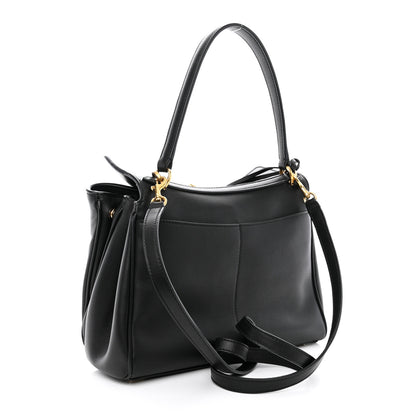 Balenciaga Natural Smooth Calfskin Small Rodeo Top Handle Handbag Black 3 of 11