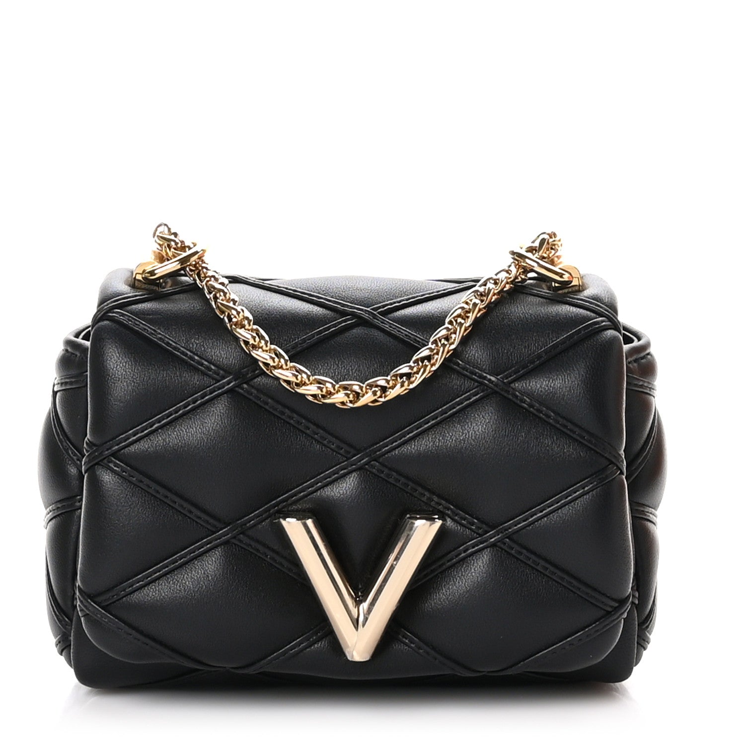 Louis Vuitton Lambskin Malletage Pico GO-14 Black 1 of 9