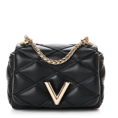 Louis Vuitton Lambskin Malletage Pico GO-14 Black 1 of 9