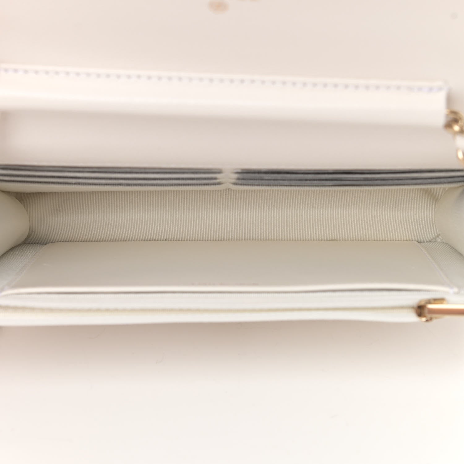 Chanel Caviar Quilted Wallet On Chain WOC White 5 of 13