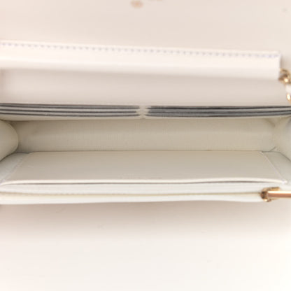Chanel Caviar Quilted Wallet On Chain WOC White 5 of 13