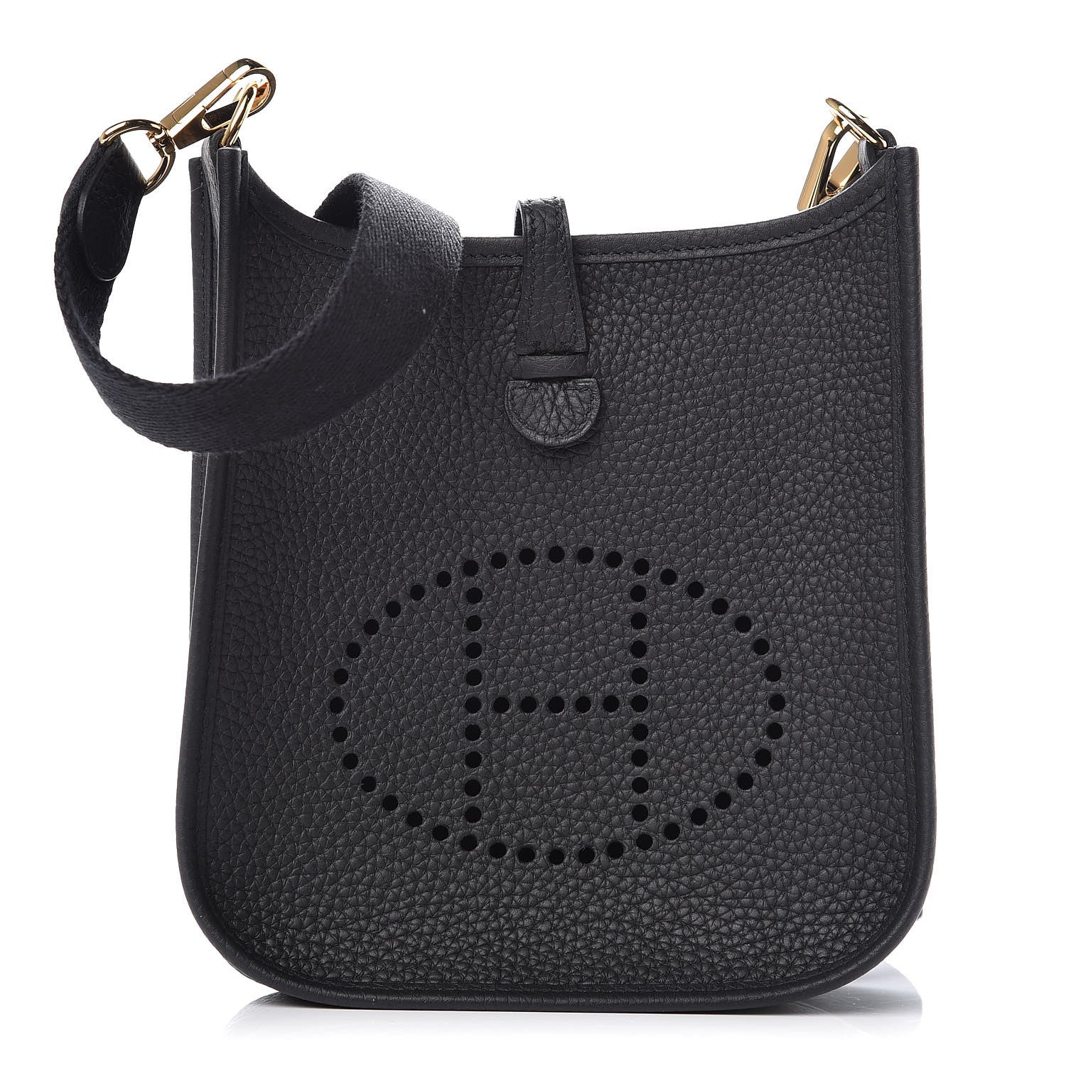 Hermes Taurillon Clemence Evelyne TPM Black 1 of 11