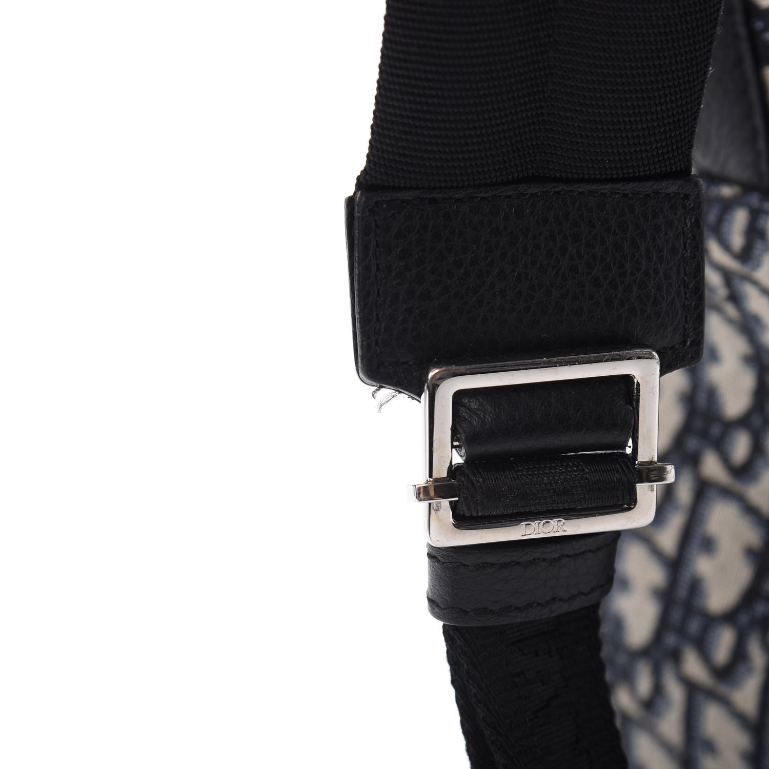 Christian Dior Oblique Calfskin Rider Backpack Beige Black 10 of 10
