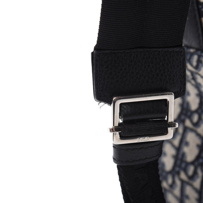 Christian Dior Oblique Calfskin Rider Backpack Beige Black 10 of 10