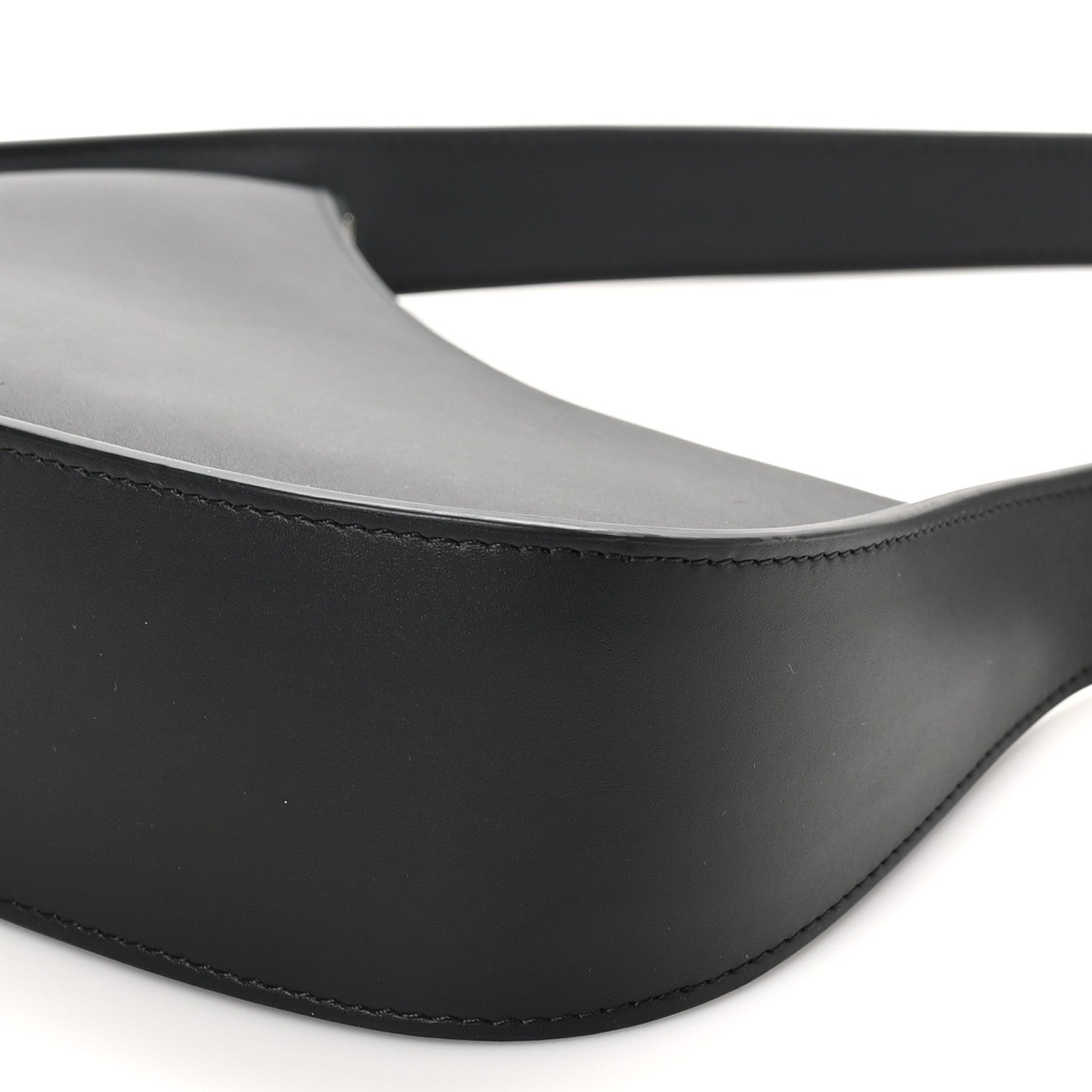 The Row Smooth Calfskin Half Moon Shoulder Bag Black 9 of 9