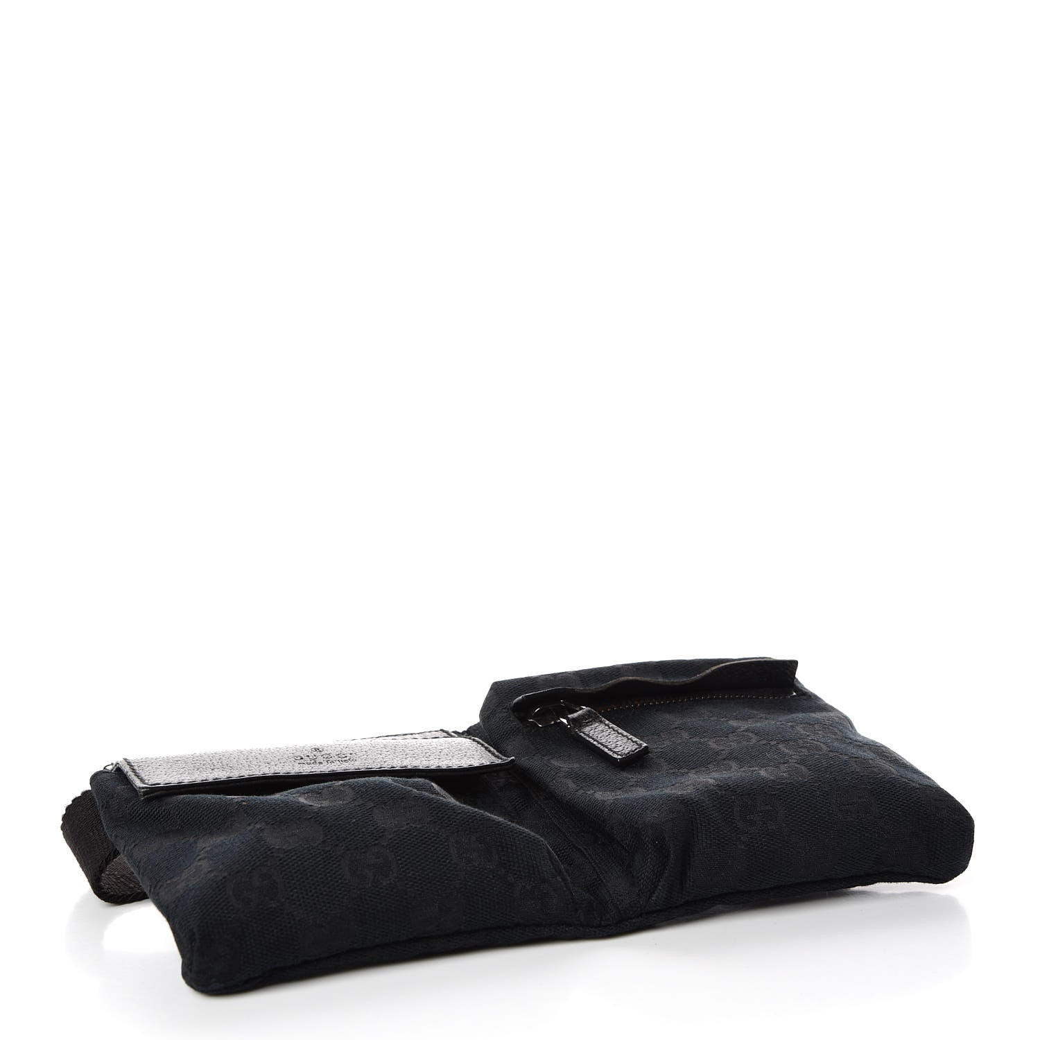 Gucci GG Monogram Double Pocket Belt Bag Black 4 of 7