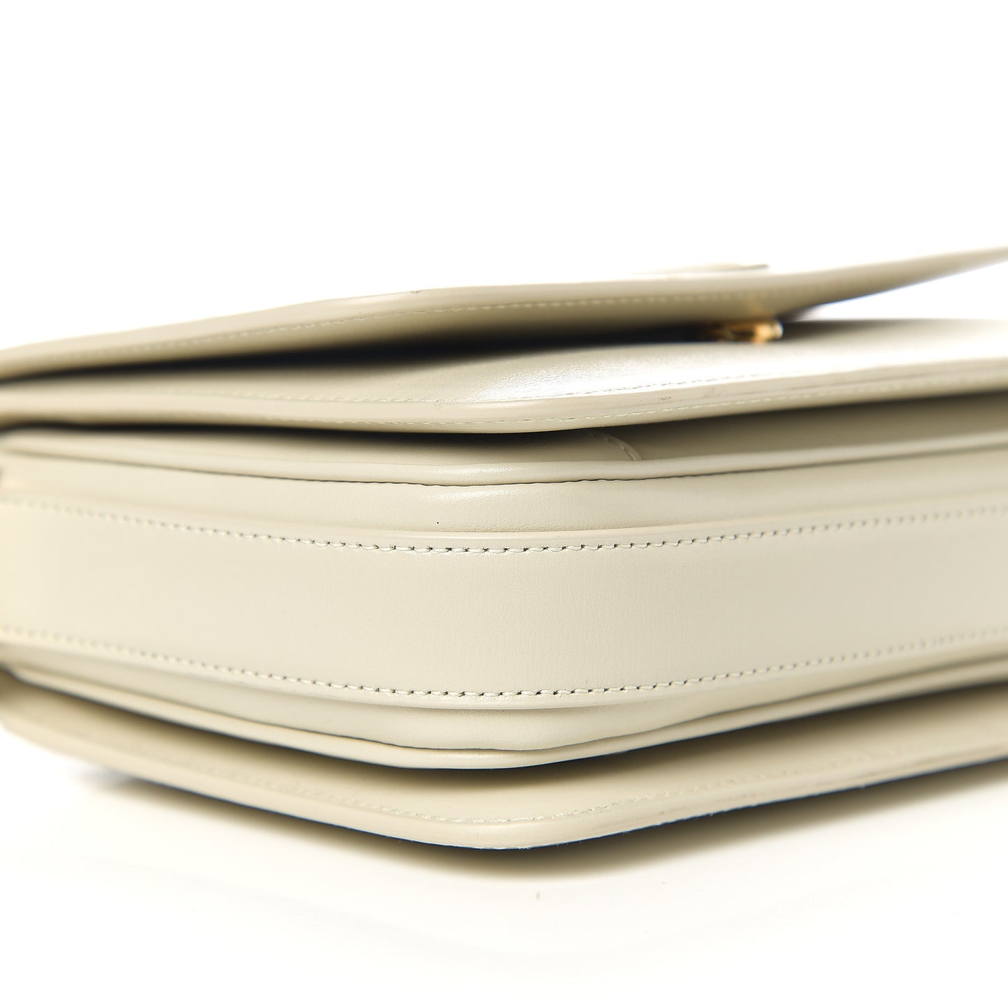 Calfskin LE 61 Small Shoulder Bag Blanc Vintage
