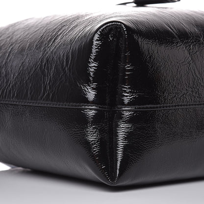 Saint Laurent Textured Patent Large Shopping Tote Black 11 of 12