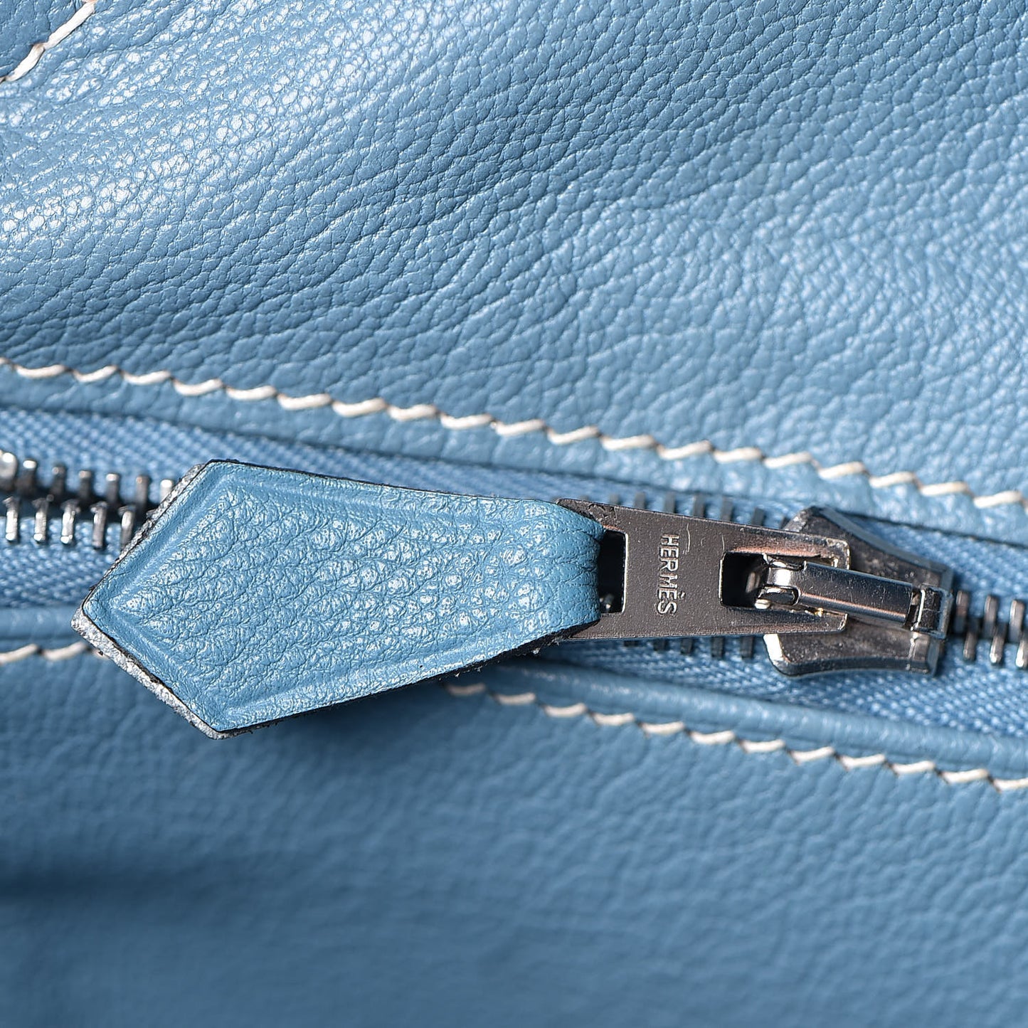 Taurillon Clemence Birkin 30 Blue Jean