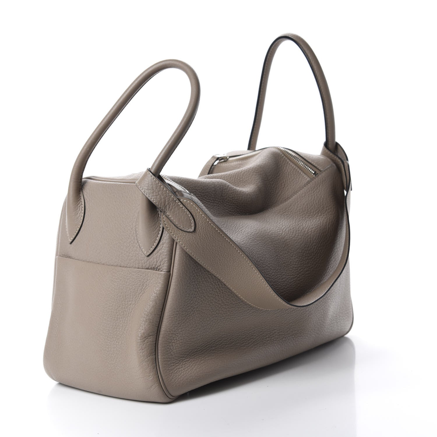 Hermes Taurillon Clemence Lindy 34 Gris Tourterelle 3 of 15