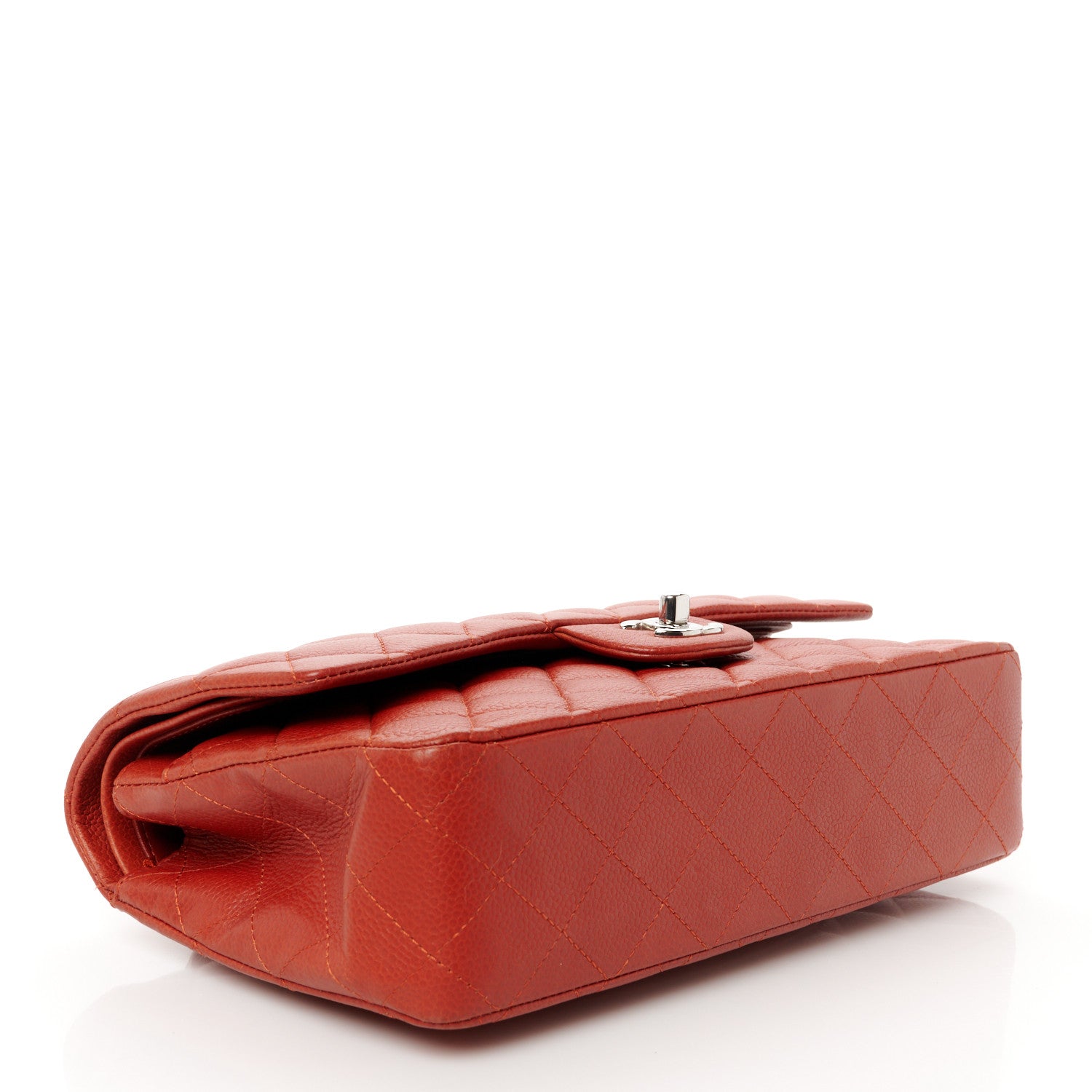 Chanel Caviar Quilted Medium Double Flap Red 4 of 11