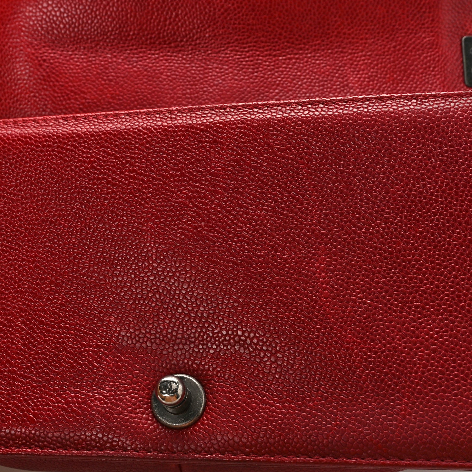Chanel Caviar Quilted Medium Boy Flap Dark Red 12 of 15