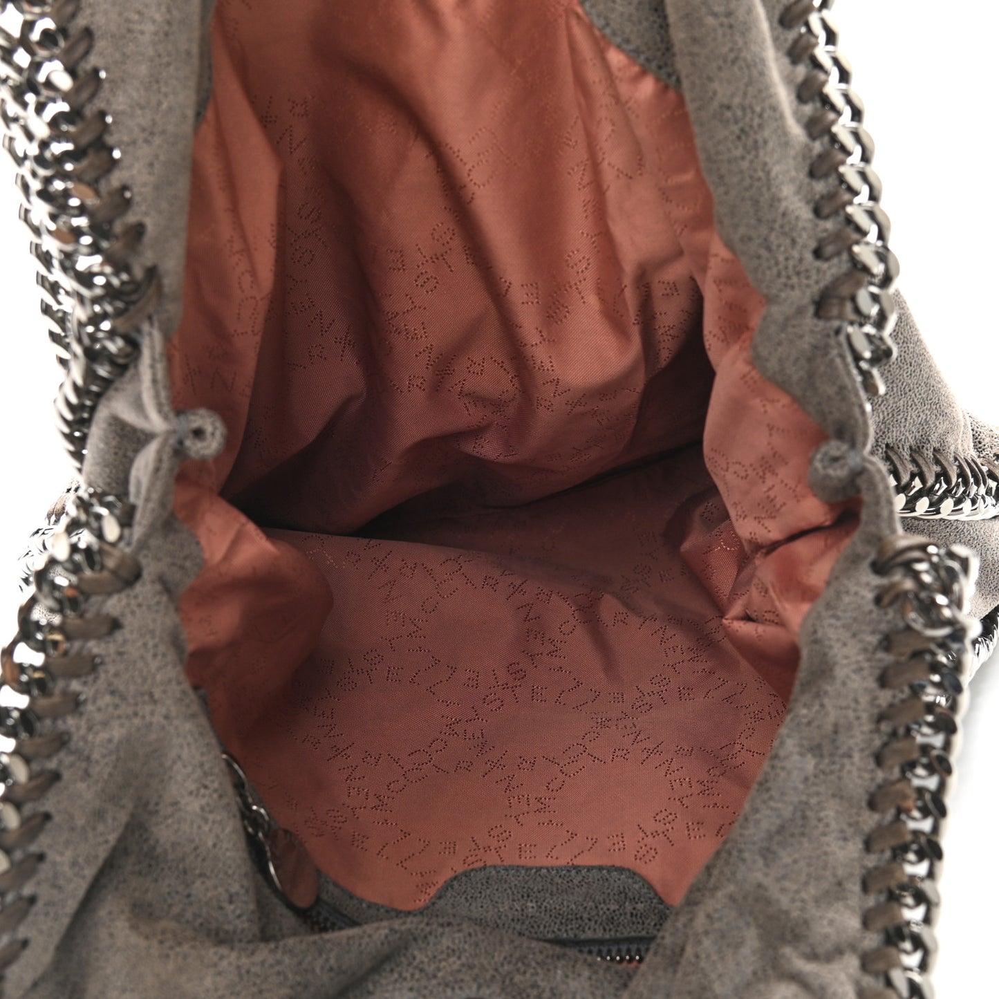 Shaggy Deer Falabella Fold Over Tote Grey