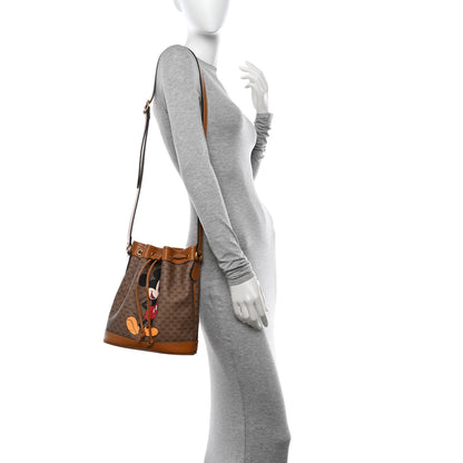 Gucci X DISNEY Mini Vintage GG Supreme Monogram Bucket Bag Beige Vintage Sun Oil 2 of 10