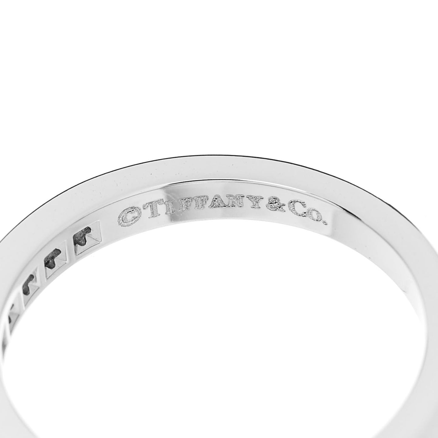 Platinum Diamond 2.5mm Half Circle Wedding Band Ring 47 4