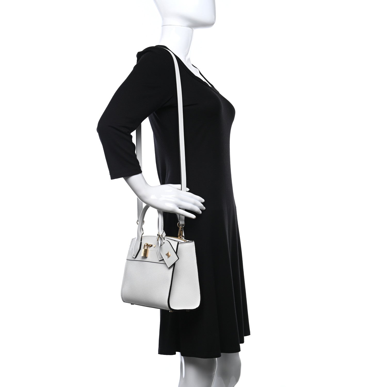 Louis Vuitton Calfskin City Steamer Mini White 2 of 8