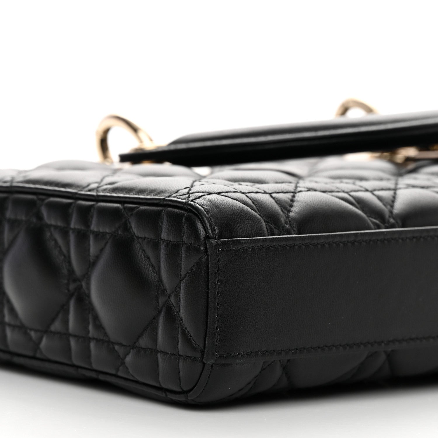 Christian Dior Lambskin Cannage Lady D-Joy Black 9 of 14