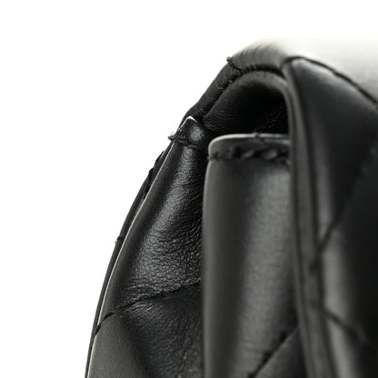 Chanel Calfskin Quilted CC Uniform Flap Belt Bag Black 11 of 11