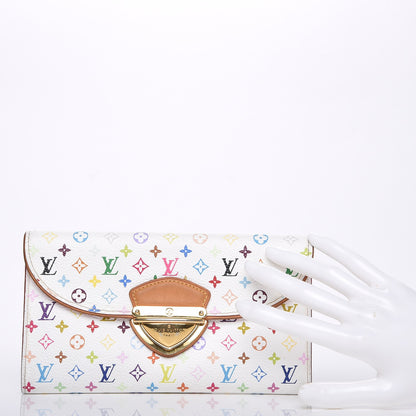 Louis Vuitton Monogram Multicolor Eugenie Wallet White Litchi 2 of 11