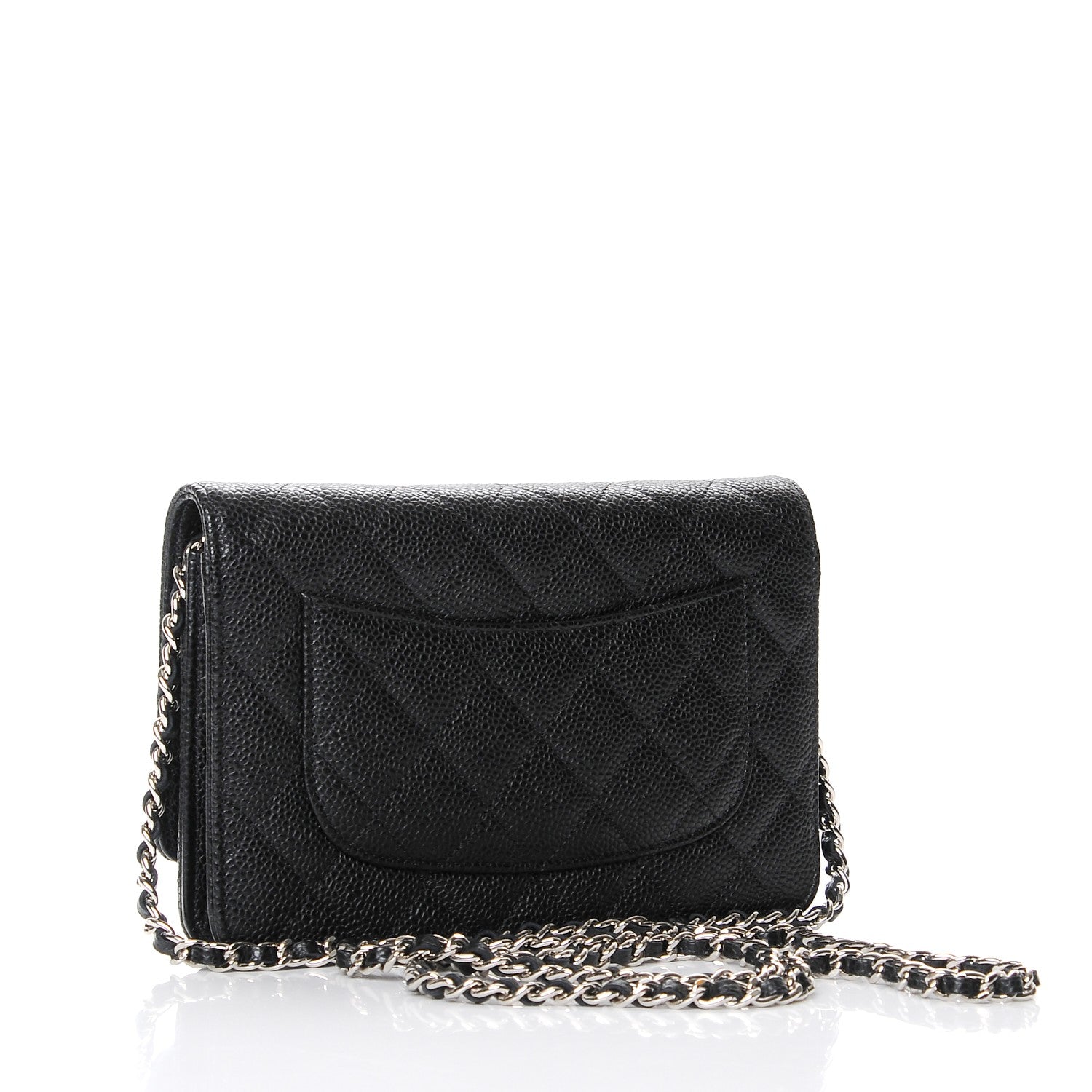 Chanel Caviar Quilted Wallet On Chain WOC Black 3 of 9